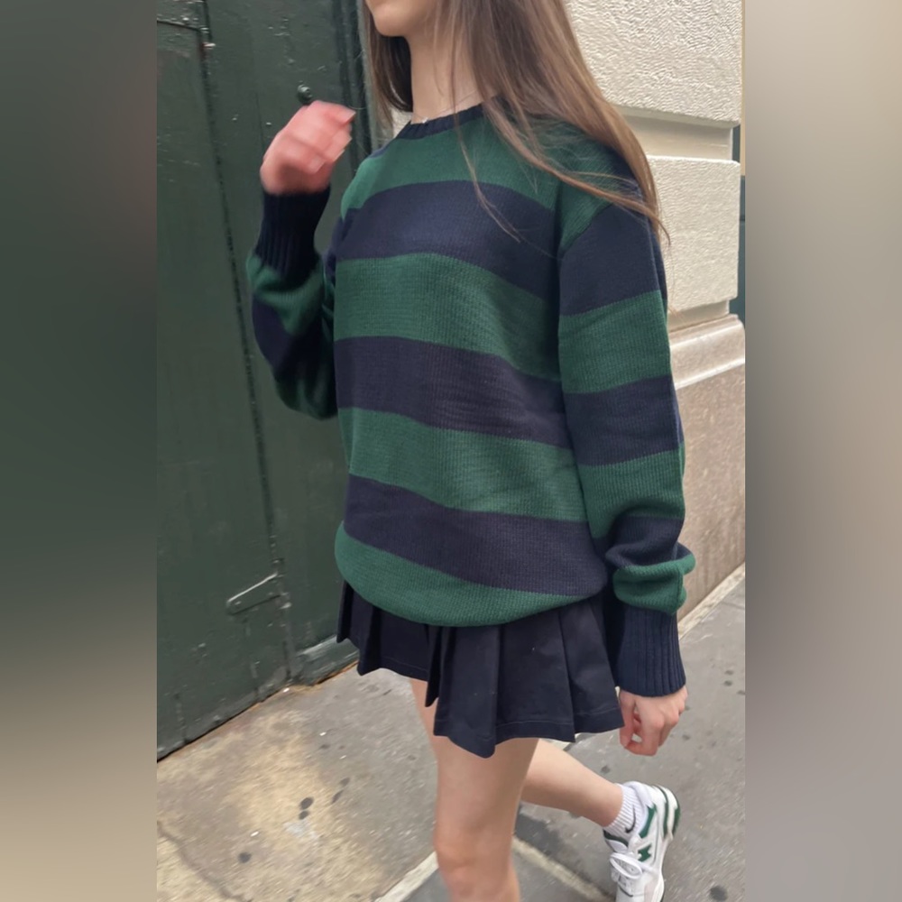 Brandy Melville BRIANNA COTTON THICK STRIPE SWEATER size oversized fit